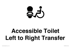 Accessible Toilet with Left to Right Transfer